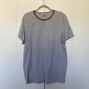 large gray express crewneck tee